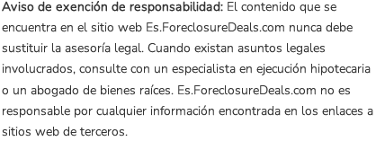 Aviso de exención de responsabilidad